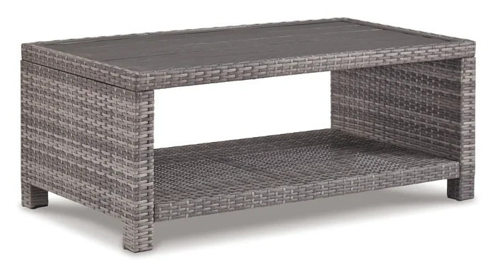 Salem Beach 4-Piece Outdoor Sectional, Outdoor Coffee Table, and End Table