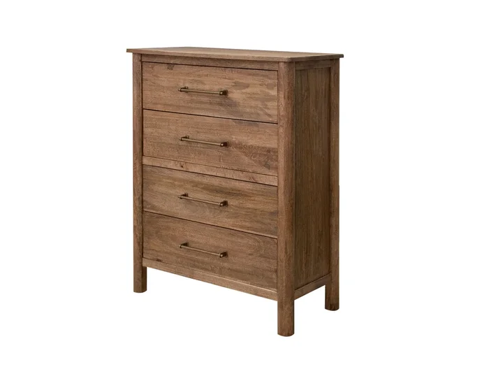 Solid Wood 4-Drawer Chest