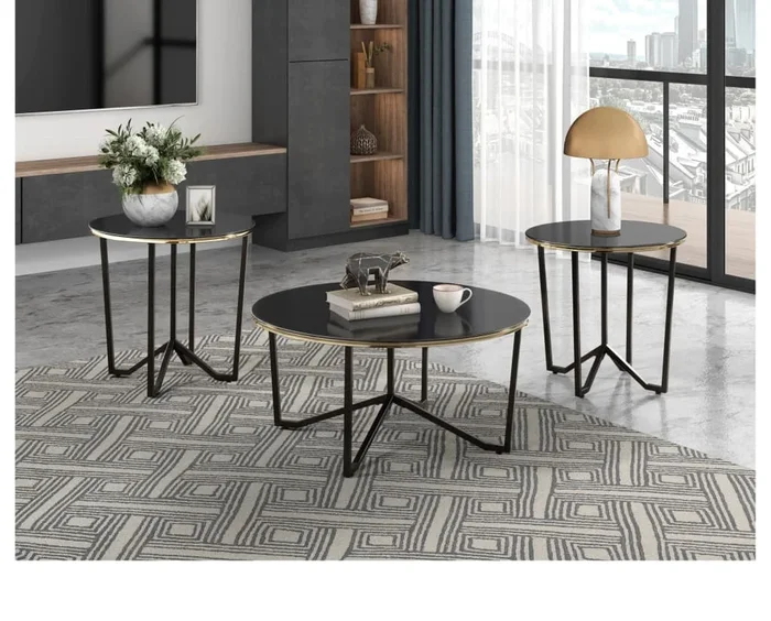 Solitude 3 Pc. Coffee Table Set