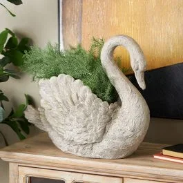 Swan Shaped Planter