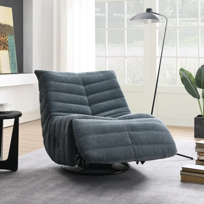 Talmon 32″W Chenille Glider Recliner with Swivel