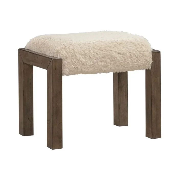 Transitional Upholstered Counter Stool with Chair Glides