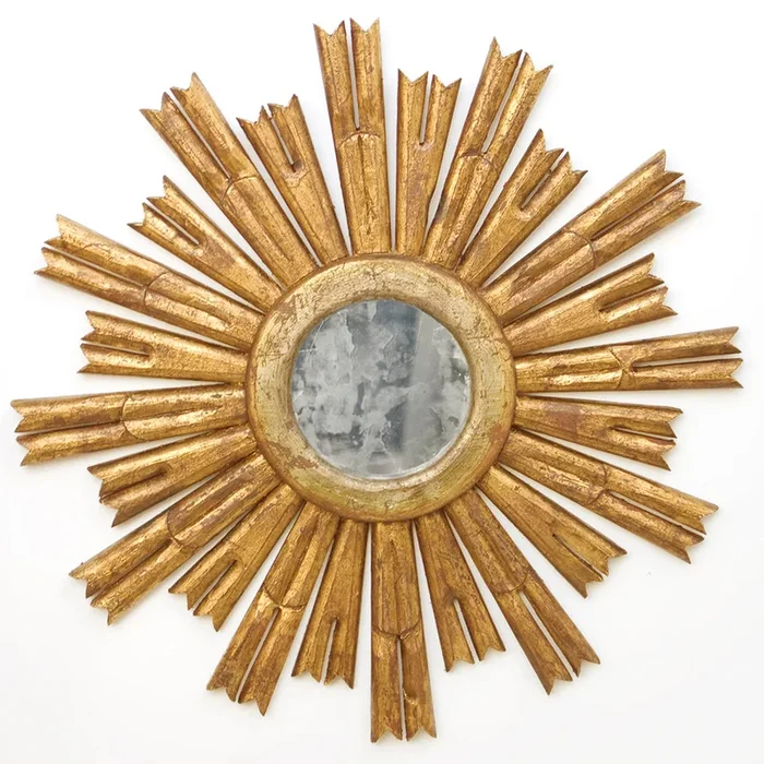 Worlds Away Rinaldo Small Starburst Mirror – Gold Leaf